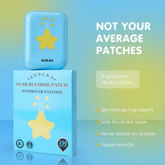Espejo compacto AUSLKA con forma estrella, ideal para retoques en cualquier lugar.