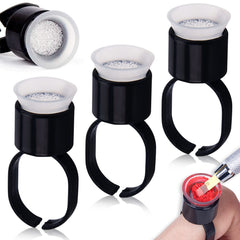 Autdor tazas de anillo tinta para maquillaje permanente con esponja absorbente