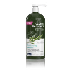 Avalon Organics Therapy Biotin B-Complex champú: botella con fórmula orgánica para lavado diario