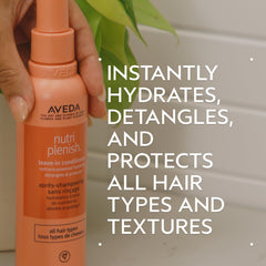Nutriplenish de Aveda, desenreda y facilita el peinado.