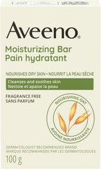 Aveeno Bar Sin Fragancia: cuidado diario sin irritantes.