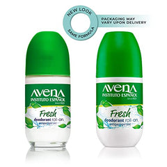 Avena Instituto Espanol roll-on con textura seca para secado rápido.