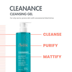 Avène Cleanance Gel, textura ligera y refrescante.