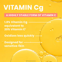 Vitamina Cg antioxidante que ayuda a tono más uniforme