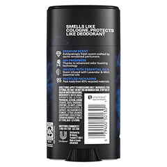 AXE Azul Lavanda empaque frontal, diseño moderno que inspira frescura.