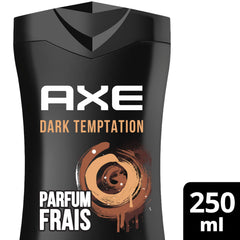 AXE Dark Temptation espuma de ducha cremosa para una limpieza suave.