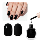 AZUREBEAUTY Esmalte negro secado rápido para manicura express en casa