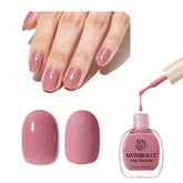 AZUREBEAUTY Esmalte rosa niebla en botella, acabado suave y duradero para uso diario.