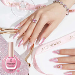 AZUREBEAUTY Muestra de pigmento rosa para color intenso y uniforme.