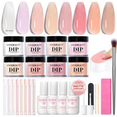 AZUREBEAUTY kit dip powder: ocho colores para un acabado natural