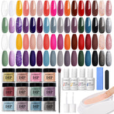 AZUREBEAUTY kit-polvo-inmersion 32 colores para uñas duraderas y brillantes.