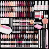 AZUREBEAUTY kit uñas dip 24 colores: variedad para looks duraderos