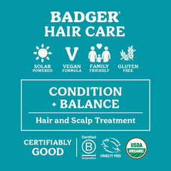 Badger Aceite de Argán, brillo natural en el cabello suave y brillante.