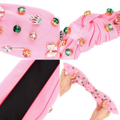 Bahaby diadema nudo lazo rosa, añade toque femenino.
