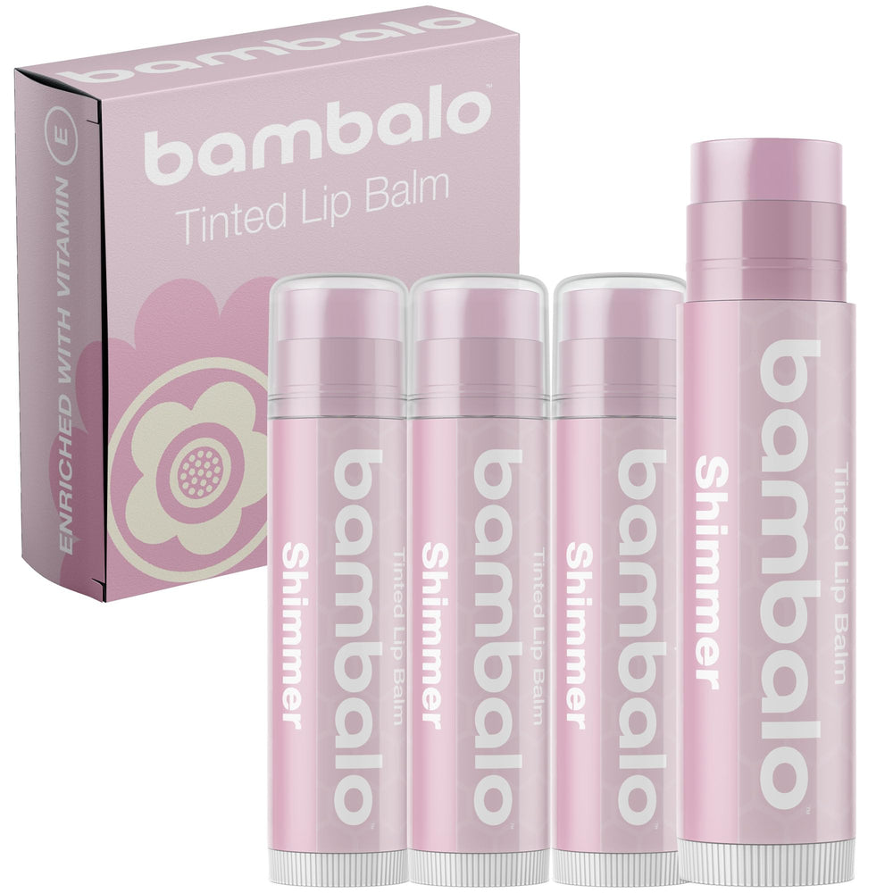 Bambalo labial tintado con brillo perlado para un look suave.