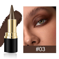 Bangfeng delineador marrón mate con acabado sedoso para look natural definido.