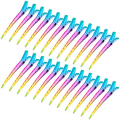 Bantoye clip-pico-pato arcoíris, ideal para seccionar el cabello con precisión.