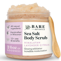Bare Botanics Scrub Corporal Himalaya Lavanda: exfoliación suave para la piel radiante.