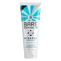 Bare Republic Gel Mineral Protector solar botella suave y ligera para la piel