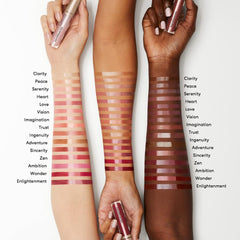 bareminerals balsamo labial mineralista serenidad, brillo natural que realza el color sin grasa.