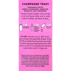 Champagne Toast Bath & Body Works dispensador de jabón espumoso para uso diario
