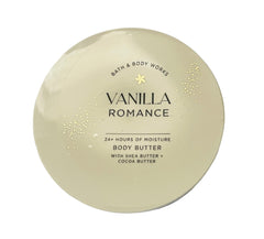 Bath & Body Works Vanilla Romance, envase manteca corporal batida para hidratación diaria.