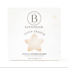 Bathorium Little Charlie Konjac: esponja suave para piel de bebé, uso diario.