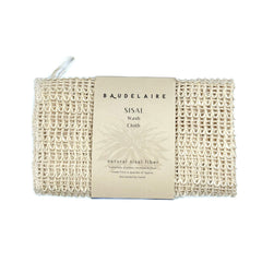 Baudelaire paño exfoliante de sisal con textura suave para exfoliar piel sensible