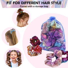 Beauty.H.C gomas cabello metalicas gradiente con diseño llamativo
