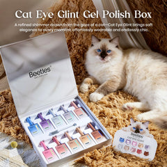 Beetles Esmalte Ojo de Gato rosa, brillo glam para salidas