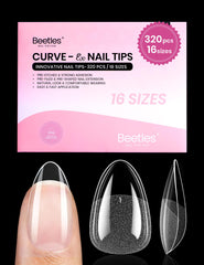 Beetles Curve-EX Almendra Corta: extensión rápida y segura para uñas