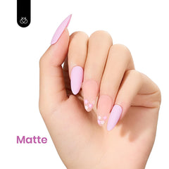 Beetles esmalte gel rosa curado con diodo LED para manicura rápida
