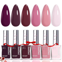 Beetles Esmalte Rosado Twilight Rose, tono principal para manicura romántica de primavera.