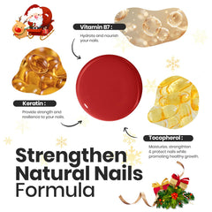 Beetles Gel Polish Brillo Alto, rojo intenso para looks festivos.