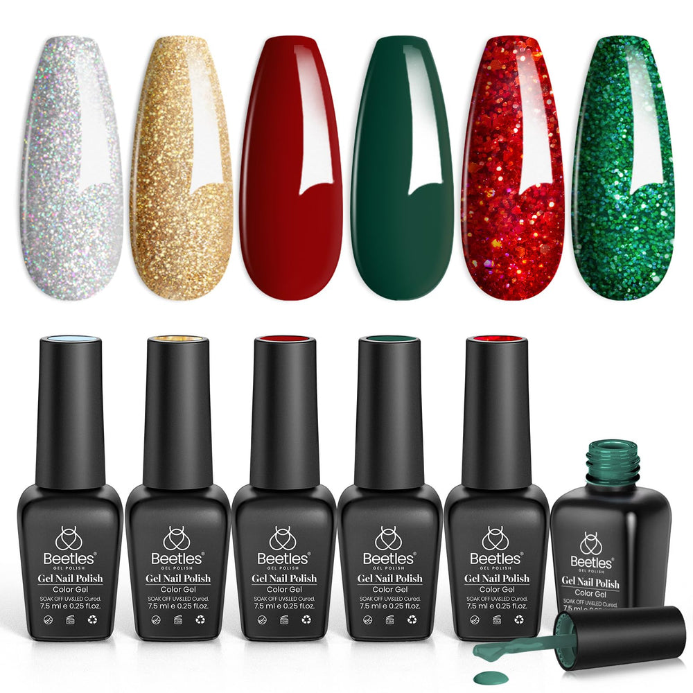 Beetles Gel Polish Valentín rojo brillante para manicura duradera