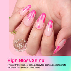 Beetles Gel UV Conjunto Helado Amarillo, color vivo con acabado crema para diario.
