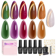 Beetles Gilded Lull Cat Eye Jelly: paleta de colores para uñas con efecto ojo de gato