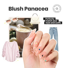 Beetles Jelly Nail Polish Set tono nude, cobertura suave para look natural.