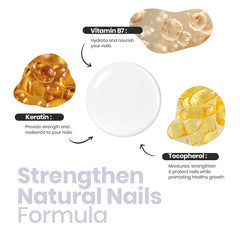 Beetles Fortalecedor de Uñas: textura con keratina y biotina para nutrición suave.