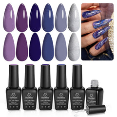 Beetles Lost Universe: muestra de 6 colores para uñas con brillo