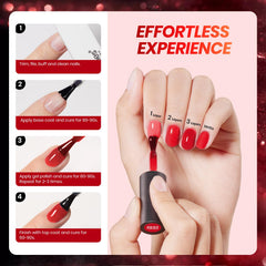 Beetles Rojo Burdeos Jelly Gel, color intenso con acabado brillante.