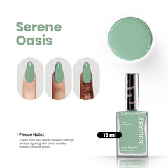 Beetles Serene Oasis Verde acabado de alto brillo, look luminoso