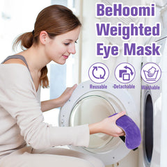 BeHoomi mascarilla ojos con ajuste elástico, comodidad para todas las tallas.