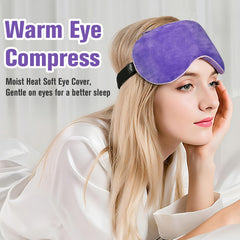 BeHoomi mascarilla ojos con bolas microesferas, calor uniforme y humedad suave.