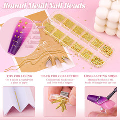 BELLEBOOST cadena dorada para uñas añade brillo elegante.