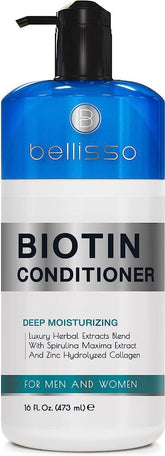 Bellisso Acondicionador de biotina: visual de botella, suavidad y brillo