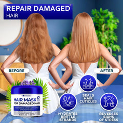 BELLISSO mascarilla cabello dañado proceso de reparación que restaura fibra