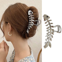 Belsita clip de pelo espina de pez dorado grande realza peinados con elegancia