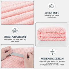 Beoffer toalla microfibra absorbente, secado rápido, reduce frizz y enredos.