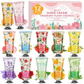 BESNEL 12-pack crema de manos regalo con fragancias variadas para cuidado diario